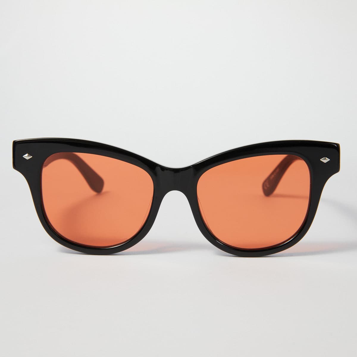 HELIX - Black Polished Frames / Orange Lens ŁEOIDE