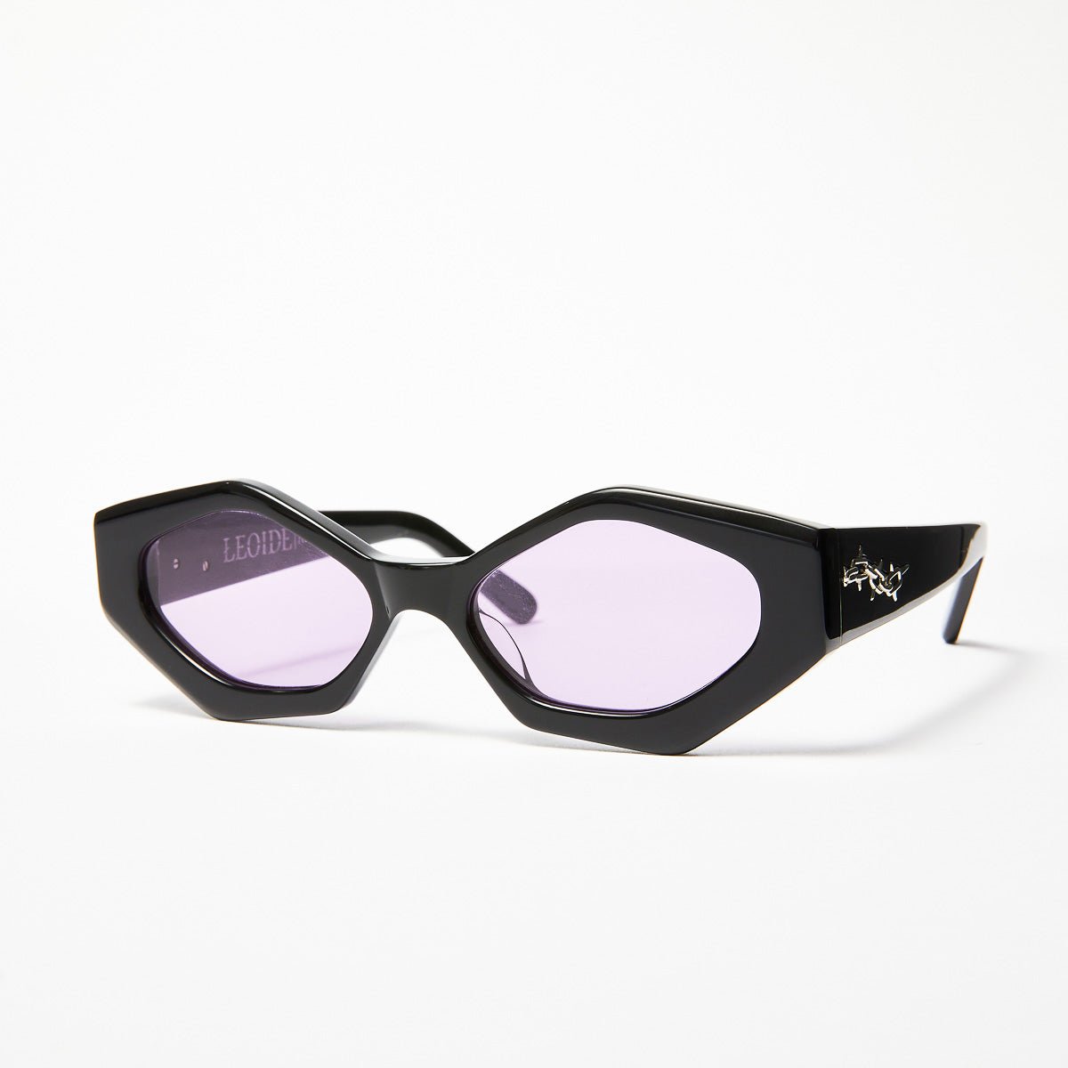 RIOT - Black Polished Frames / Purple Lens ŁEOIDE