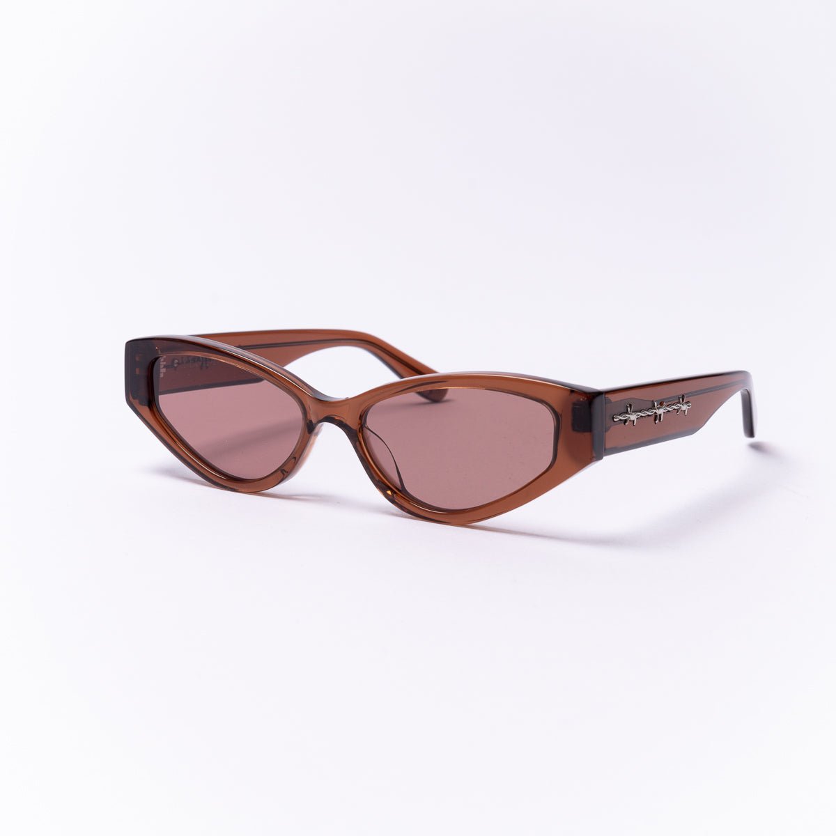 THORNE - Translucent Tobacco Brown / Light Brown Lens / Silver HardwareŁEOIDE