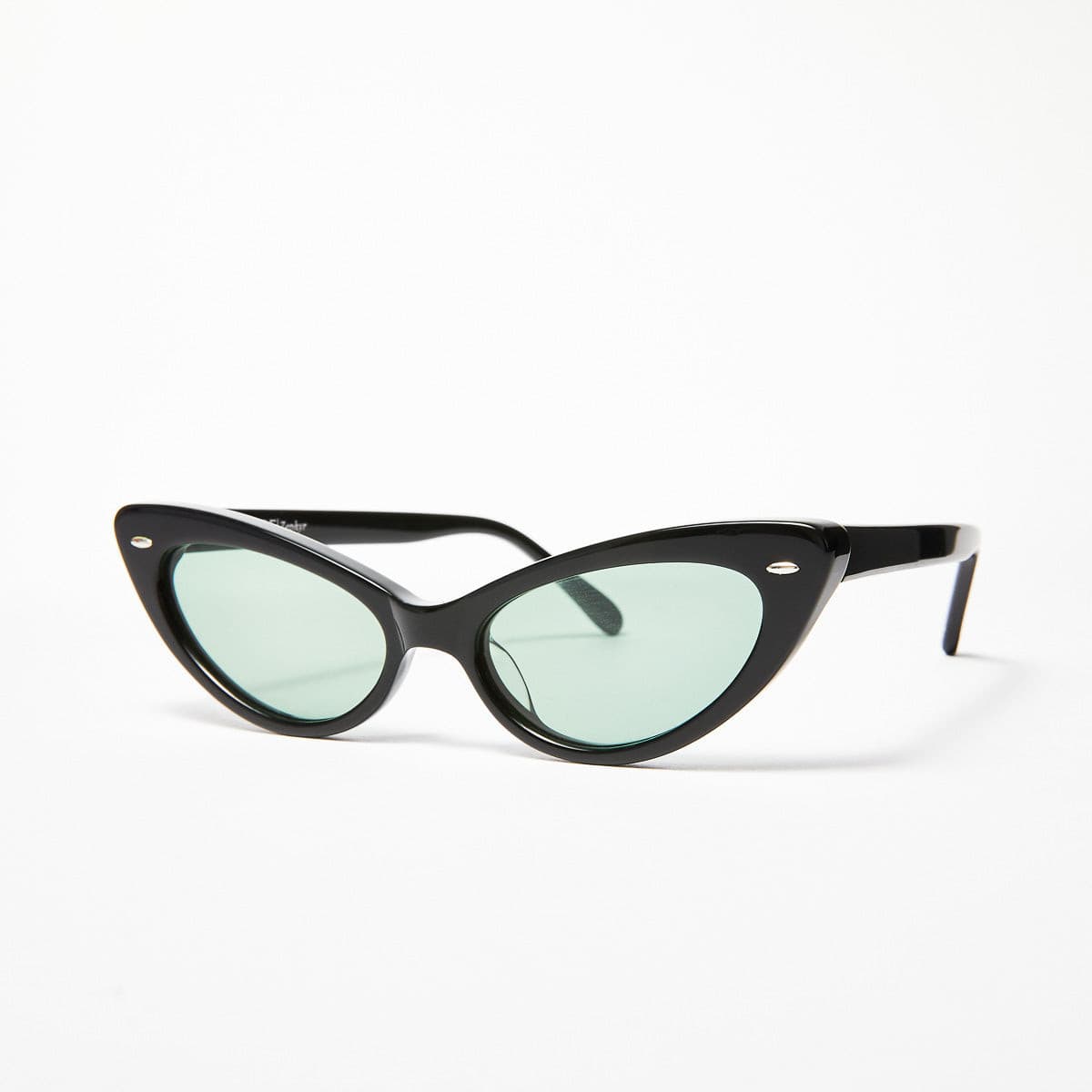 ZEPHYR - Black Polished Frames / Green Lens ŁEOIDE