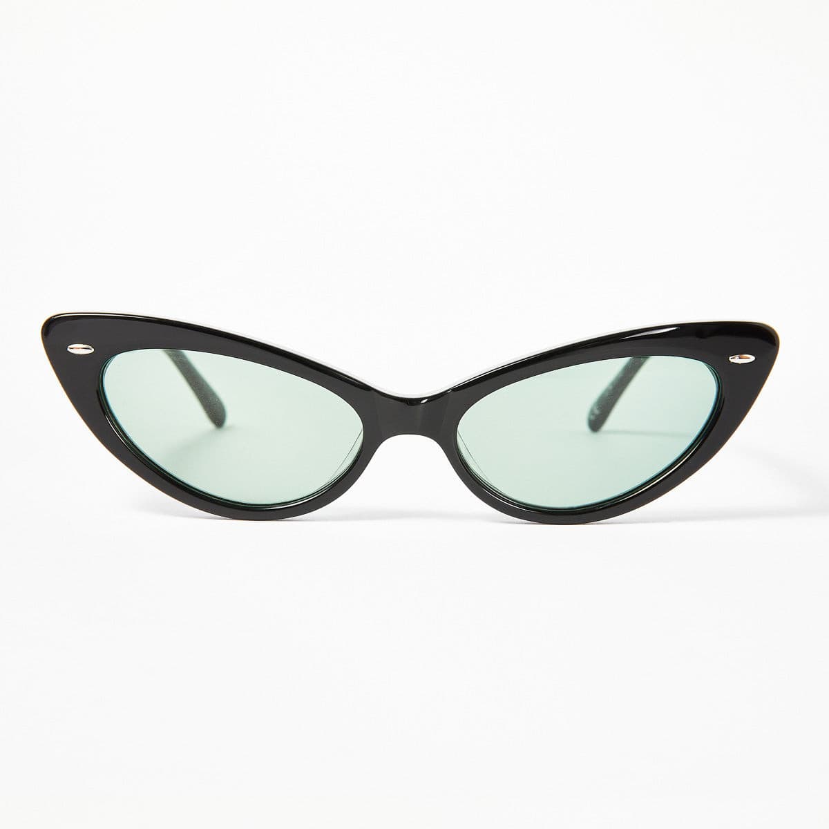 ZEPHYR - Black Polished Frames / Green Lens ŁEOIDE